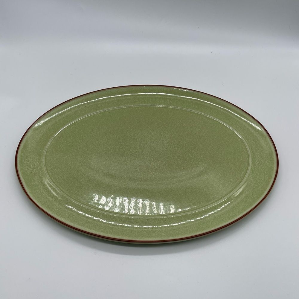 Denby of England Denby Juice Apply Green Serving Platter 14.5 x 11